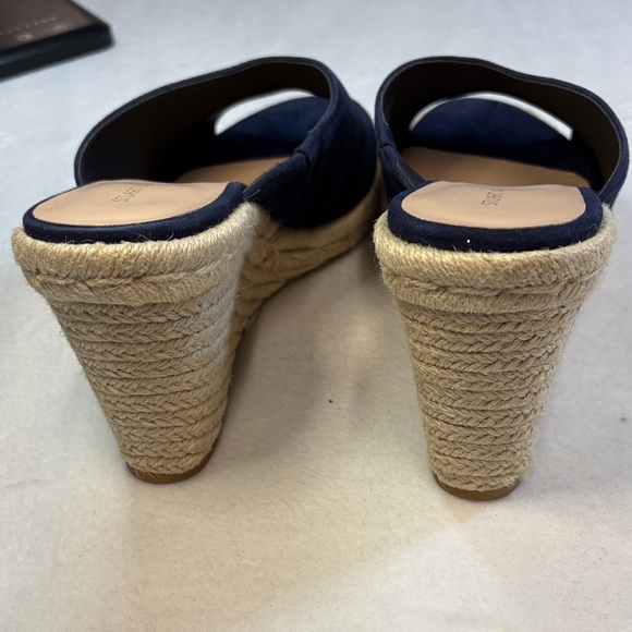 Stuart Weitzman Dark Blue Wedge Mules - Picture 6 of 9
